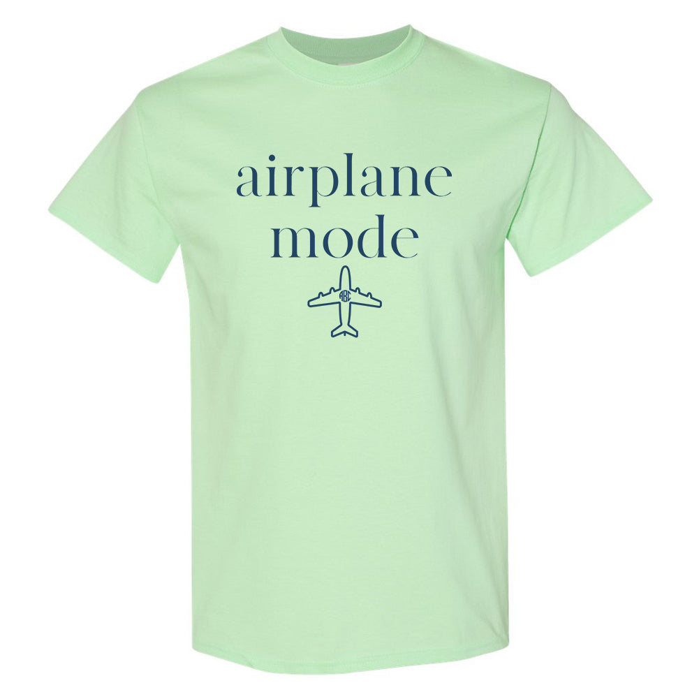 Monogrammed 'Airplane Mode' Basic T-Shirt