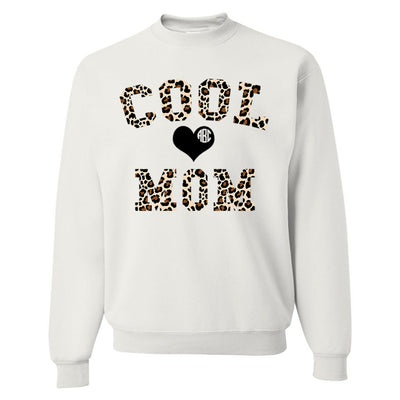 Monogrammed Cool Mom Leopard Sweatshirt