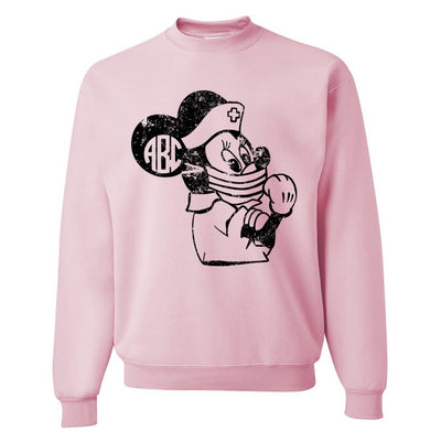 Monogrammed 'Minnie Nurse' Crewneck Sweatshirt