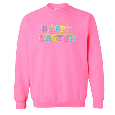 Happy Easter Letter Patch Crewneck Sweatshirt