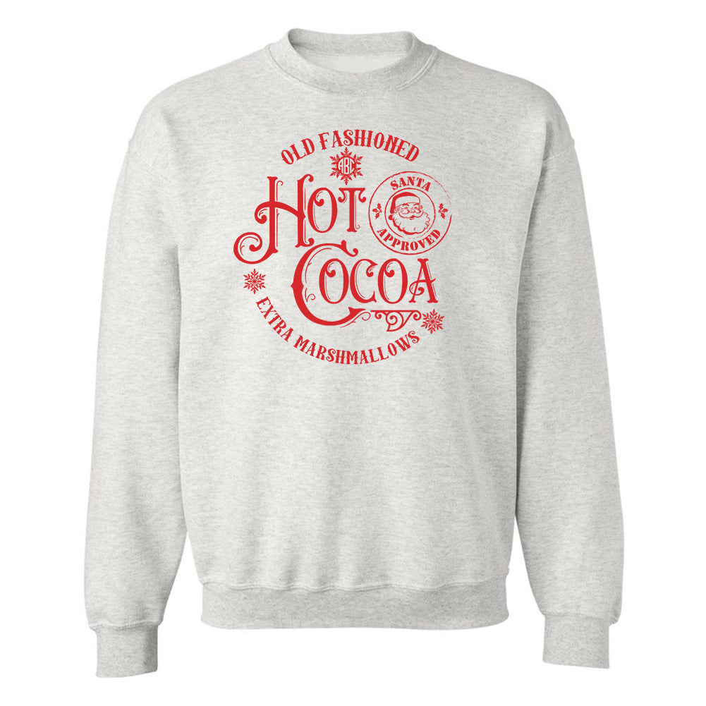 Monogrammed 'Old Fashioned Hot Cocoa' Crewneck Sweatshirt