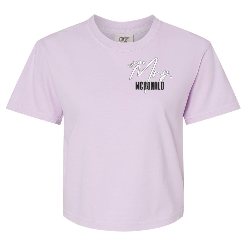 Make It Yours™ 'Mrs./Future Mrs.' Comfort Colors Boxy T-Shirt
