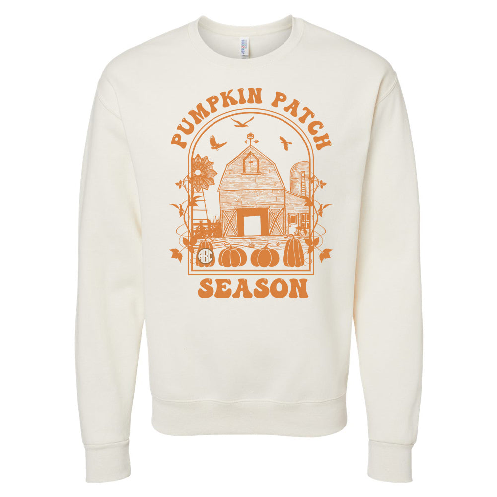 Monogrammed 'Pumpkin Patch Season' Crewneck Sweatshirt