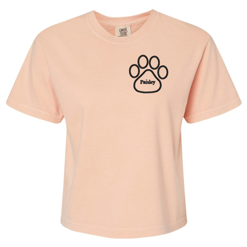 Make It Yours™ Paw Print Comfort Colors Boxy T-Shirt