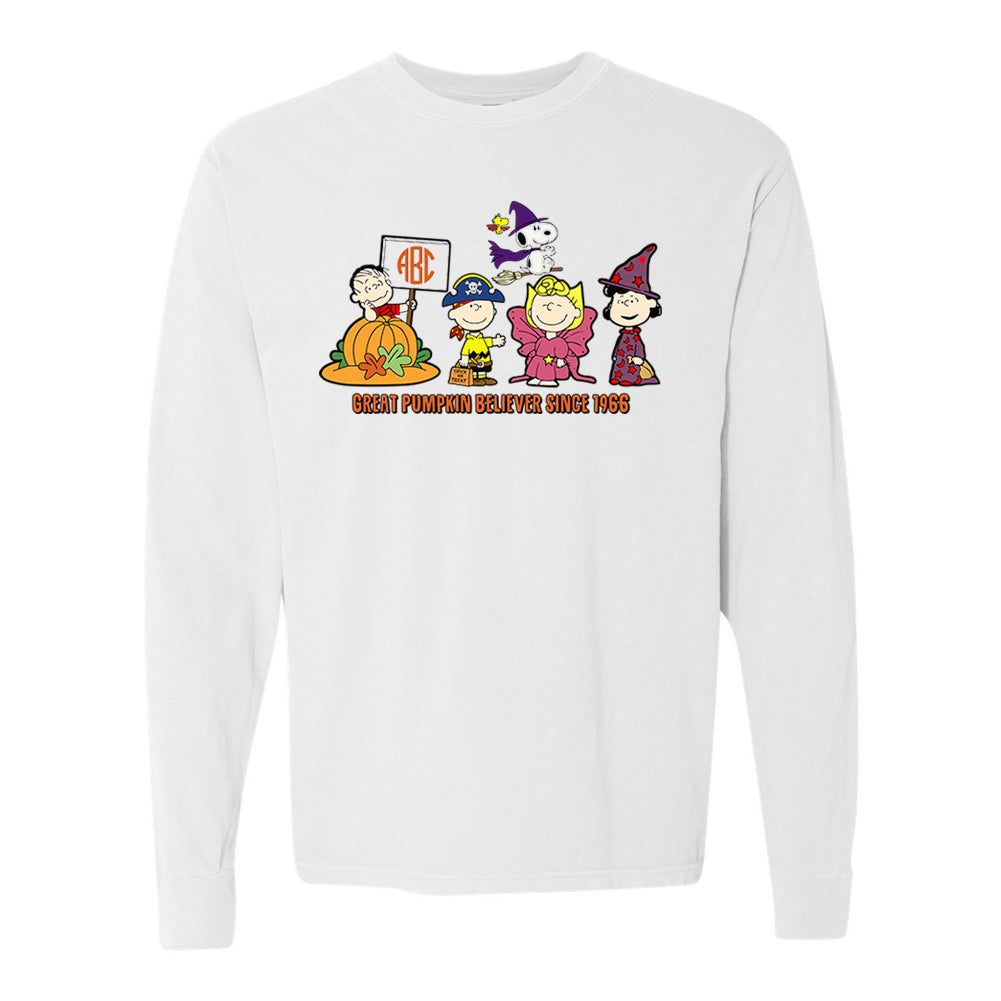 Monogrammed 'Charlie Brown Great Pumpkin' Long Sleeve T-Shirt