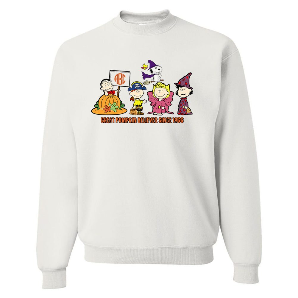 Monogrammed 'Charlie Brown Great Pumpkin' Crewneck Sweatshirt