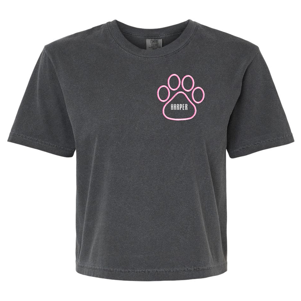 Make It Yours™ Paw Print Comfort Colors Boxy T-Shirt