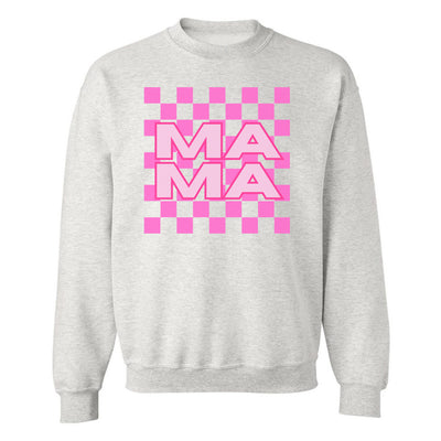 'Mama Check' Crewneck Sweatshirt