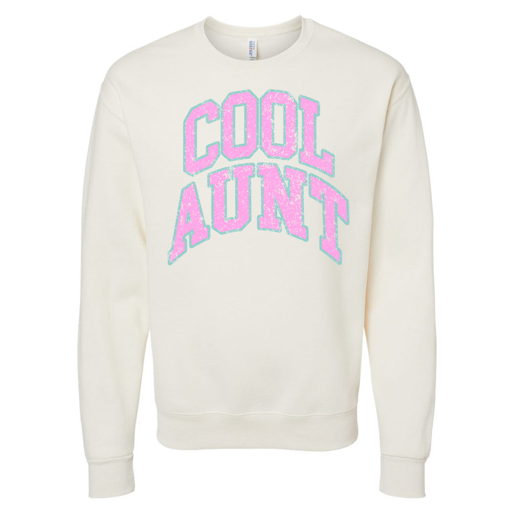 'Varsity Cool Aunt' Crewneck Sweatshirt