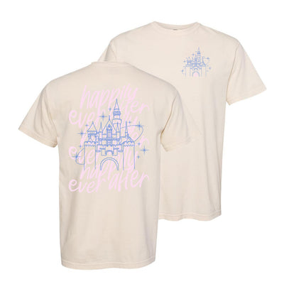 Monogrammed 'Happily Ever After' Front & Back T-Shirt