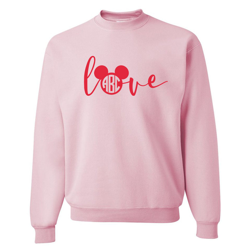 Monogrammed 'Love Mickey' Crewneck Sweatshirt