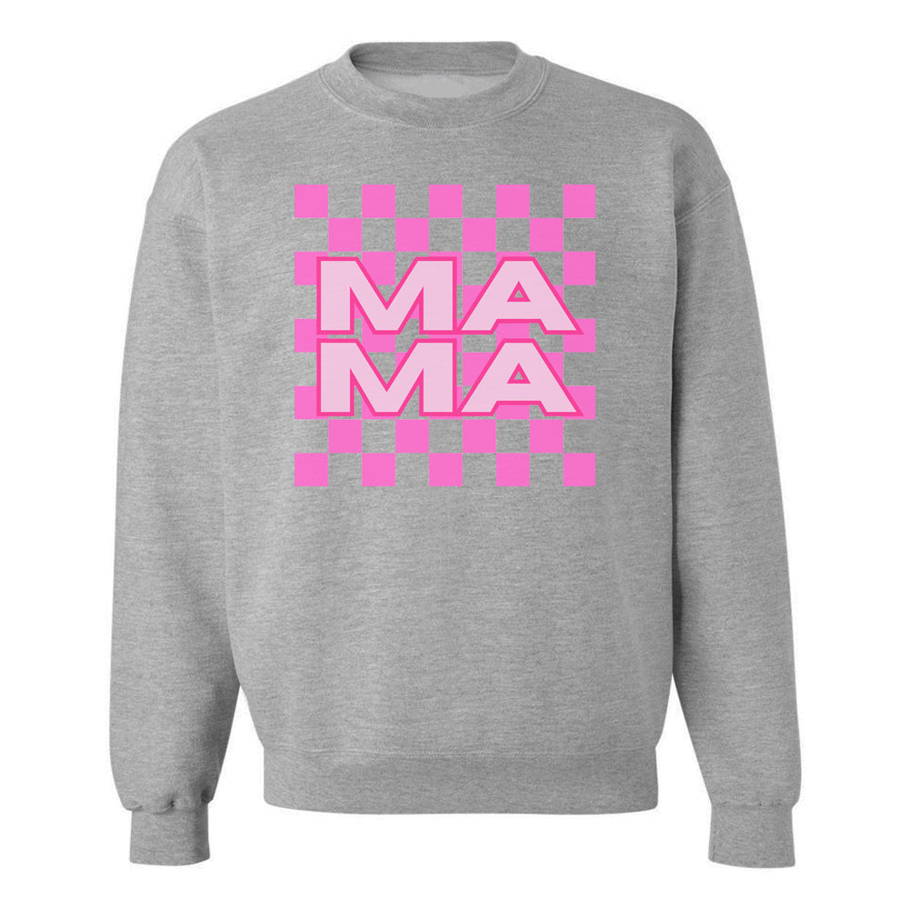 'Mama Check' Crewneck Sweatshirt