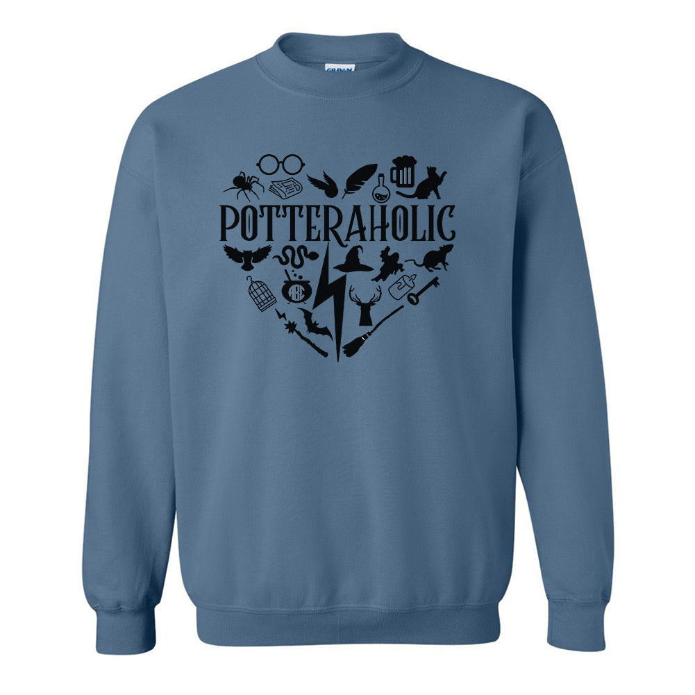 Monogrammed 'Potteraholic' Crewneck Sweatshirt