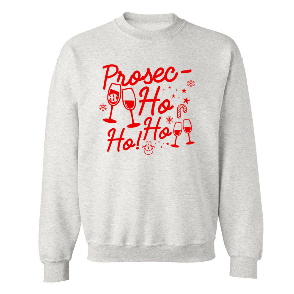 Monogrammed 'Prosec-Ho-Ho-Ho' Crewneck Sweatshirt