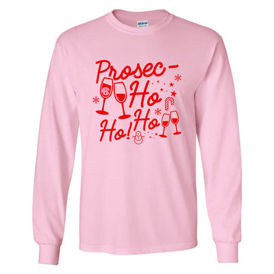 Pink Drinking Christmas Long Sleeve Personalized