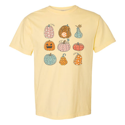 Monogrammed 'Fall Pumpkins' T-Shirt