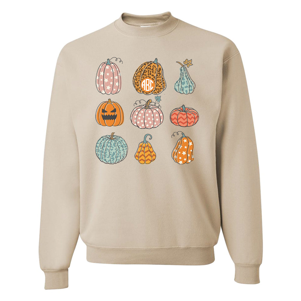 Monogrammed 'Fall Pumpkins' Crewneck Sweatshirt