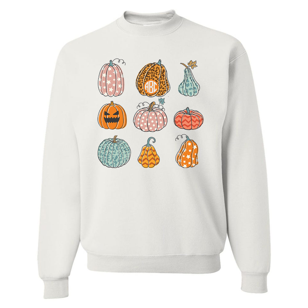 Monogrammed 'Fall Pumpkins' Crewneck Sweatshirt