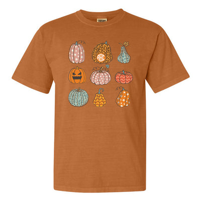 Monogrammed 'Fall Pumpkins' T-Shirt