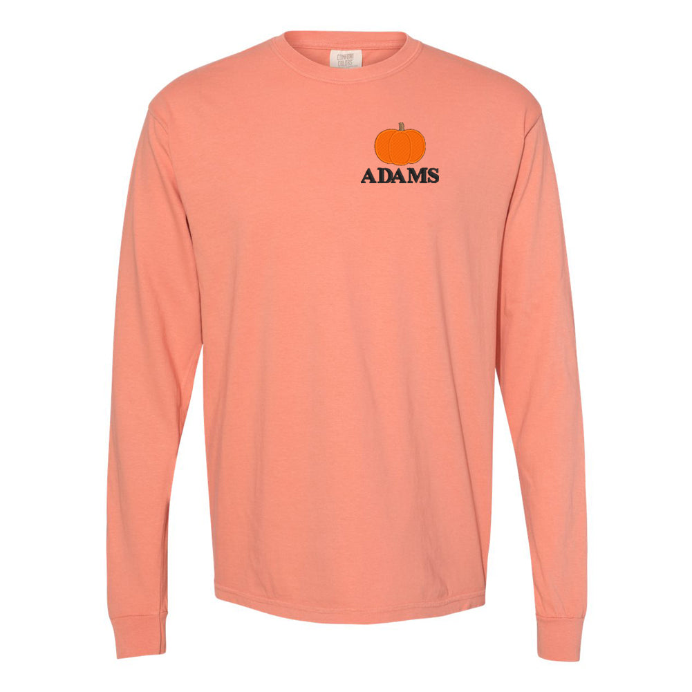 Make It Yours™ Pumpkin Comfort Colors Long Sleeve T-Shirt