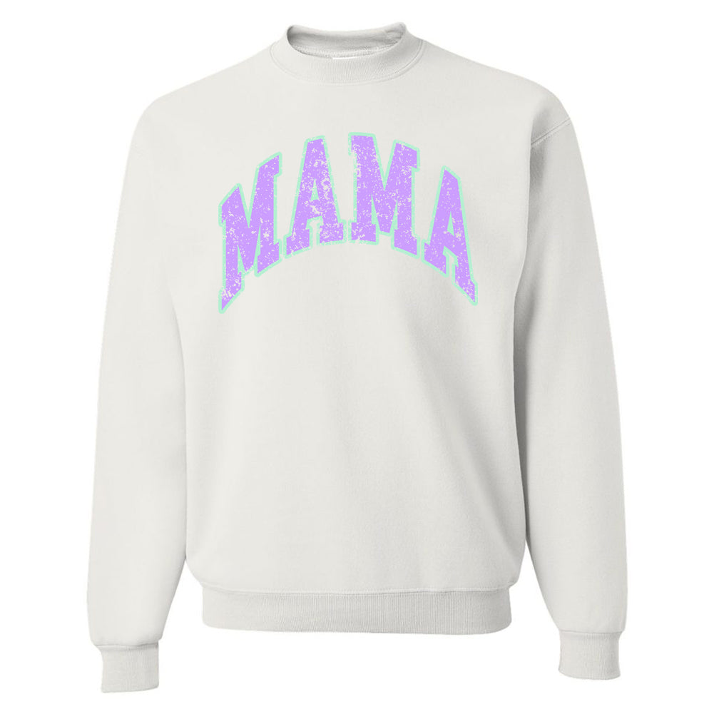 'Distressed 'Varsity 'Mama' Crewneck Sweatshirt