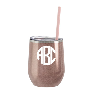 Monogrammed Wine Tumbler