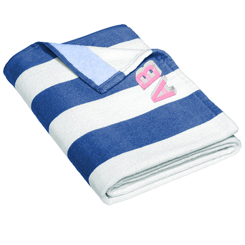 Shadow Block Striped Beach Towel