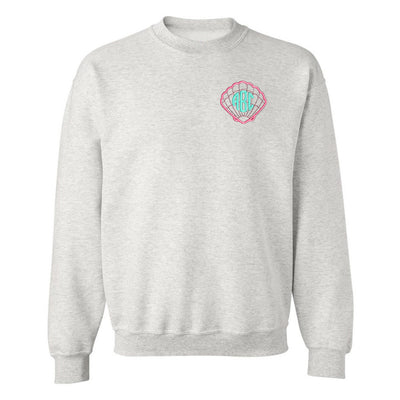 Monogrammed Seashell Crewneck Sweatshirt