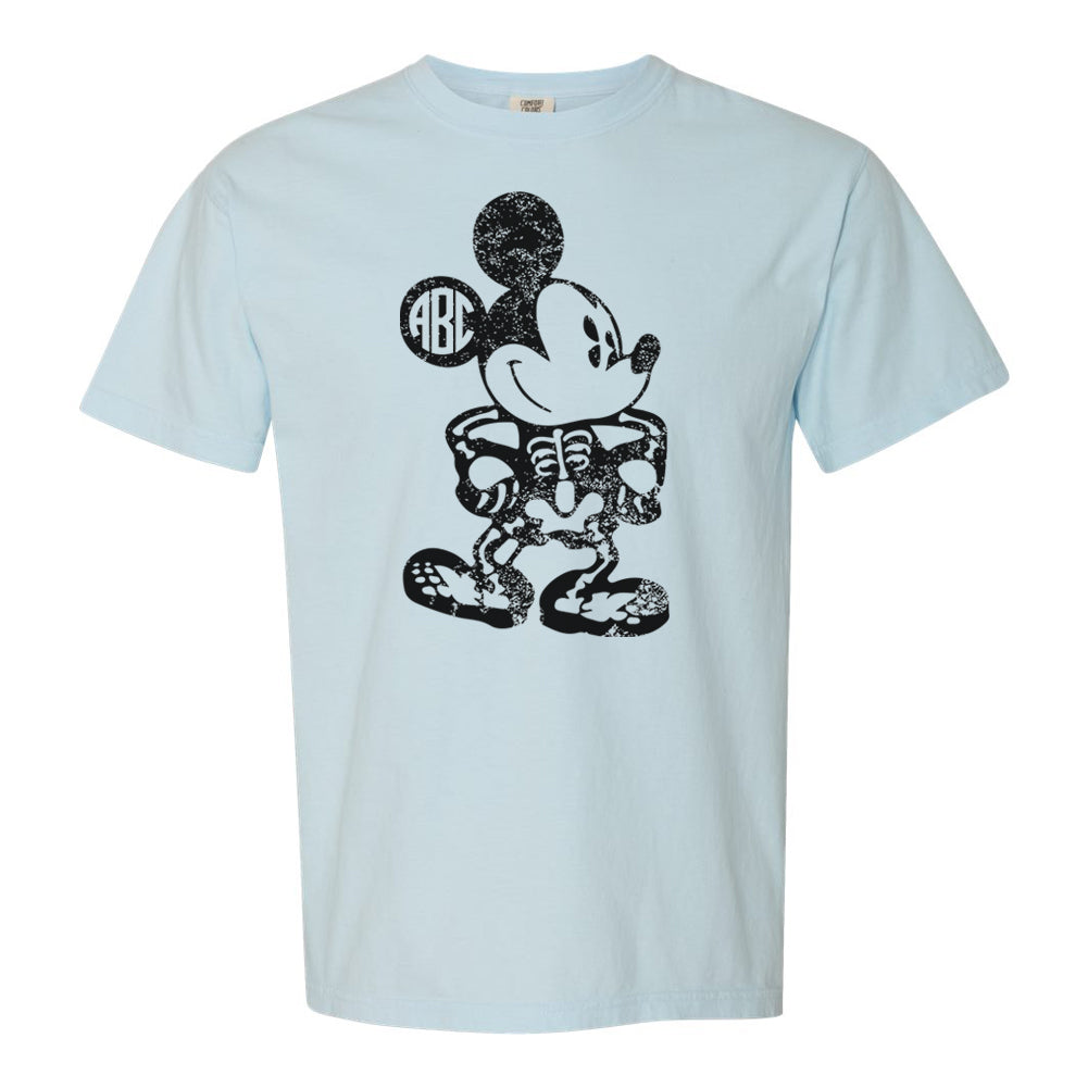 Monogrammed 'Mickey Skeleton' T-Shirt