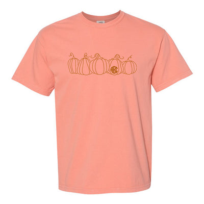 Monogrammed 'Pumpkin Sketch' T-Shirt