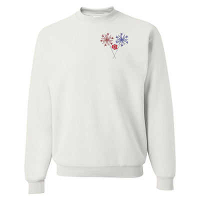 Monogrammed Sparklers Crewneck Sweatshirt