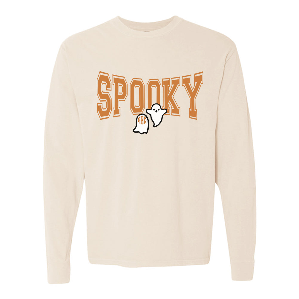 Monogrammed 'Spooky' Long Sleeve T-Shirt