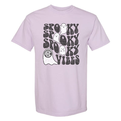 Monogrammed 'Ghost Spooky Vibes' T-Shirt
