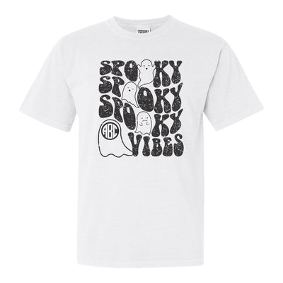 Monogrammed 'Ghost Spooky Vibes' T-Shirt
