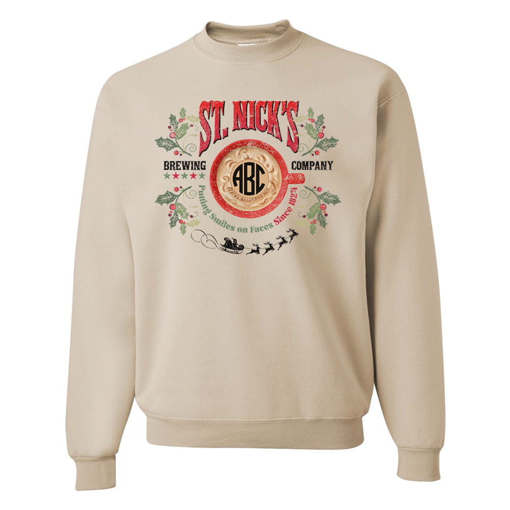 Monogrammed 'St. Nick's Brewing Co.' Crewneck Sweatshirt