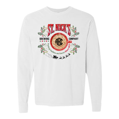 Monogrammed 'St. Nick's Brewing Co.' Long Sleeve T-Shirt