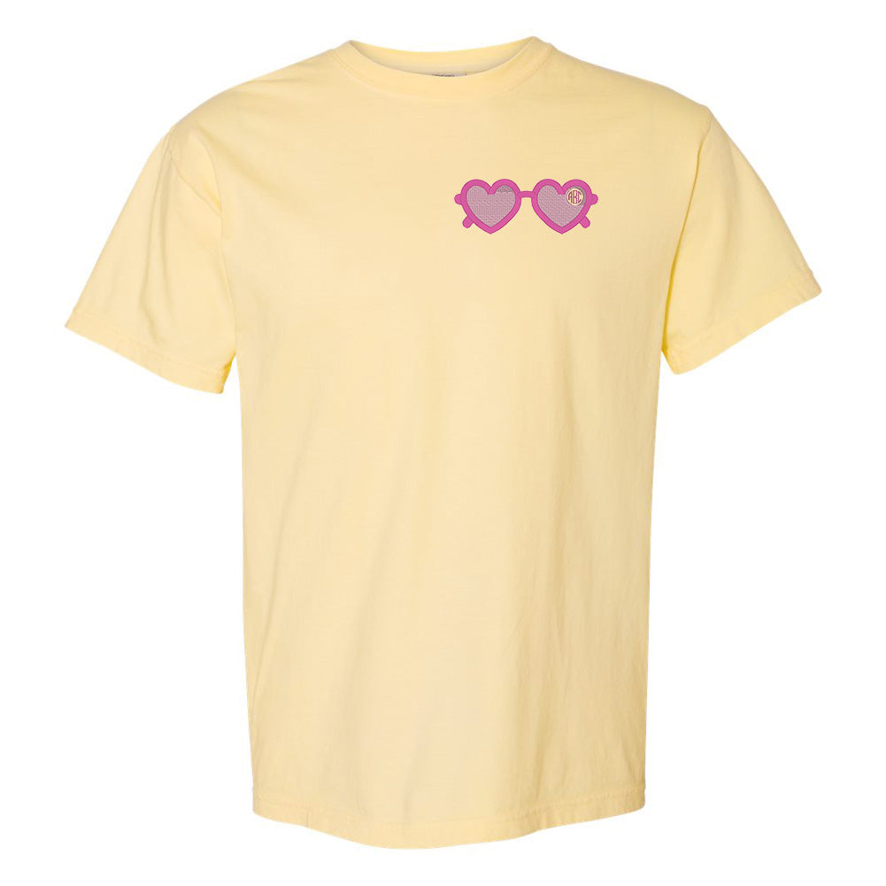 Monogrammed Sunglasses Comfort Colors T-Shirt