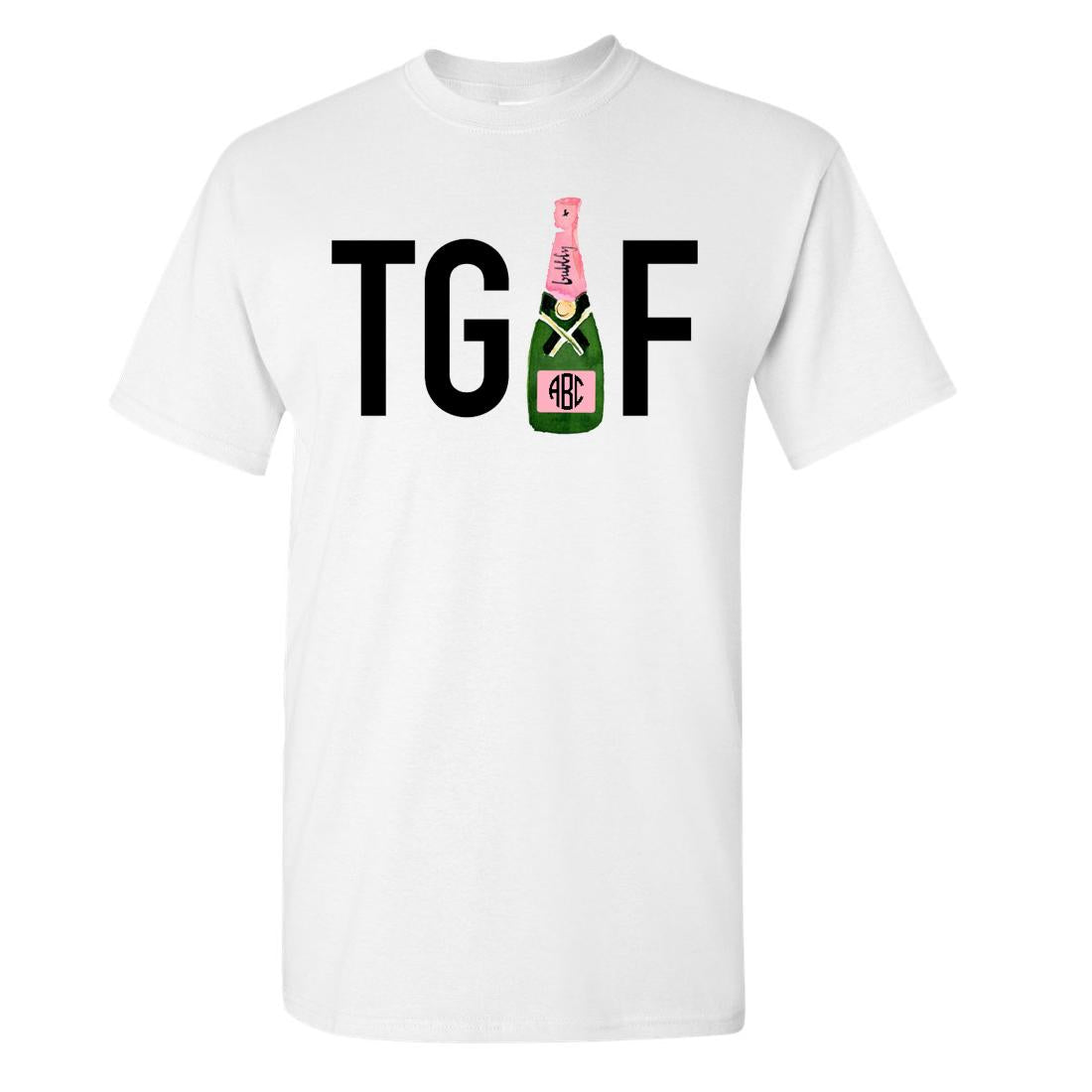 Monogram T-Shirt with "TGIF"