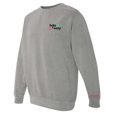 'Take It Easy' Comfort Colors Sweatshirt