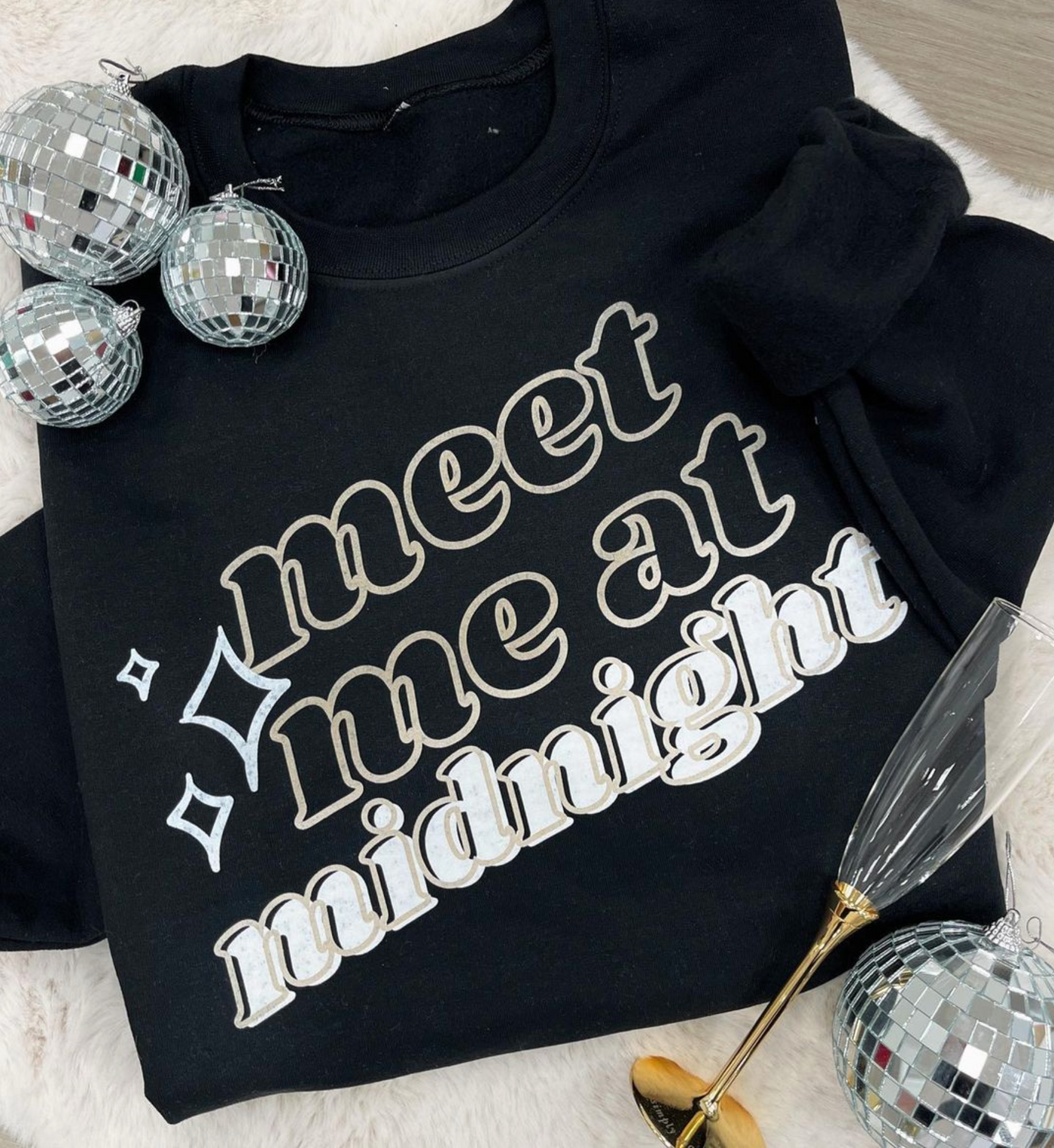 Taylor Swift New Years Eve Sweatshirt "Meet Me at Midnight"