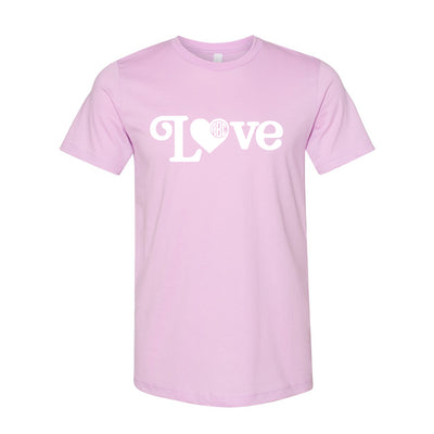 Monogrammed Glitter 'Love' Premium T-Shirt
