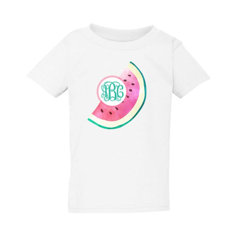 Cute Personalized Toddler Shirt- Watermelon Design