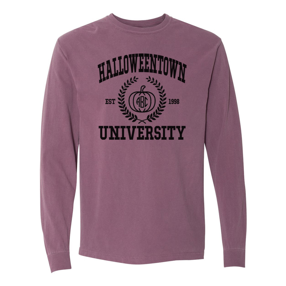 Monogrammed 'Halloweentown University' Long Sleeve T-Shirt