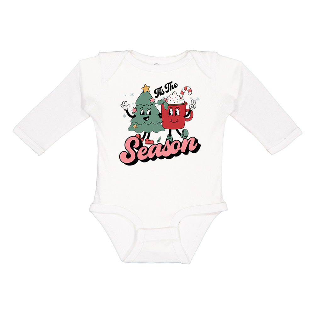 Infant Holiday 'Tis The Season Characters' Onesie Long Sleeve