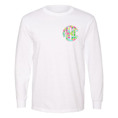 Monogrammed Lilly Pulitzer Inspired Premium Long Sleeve Shirt