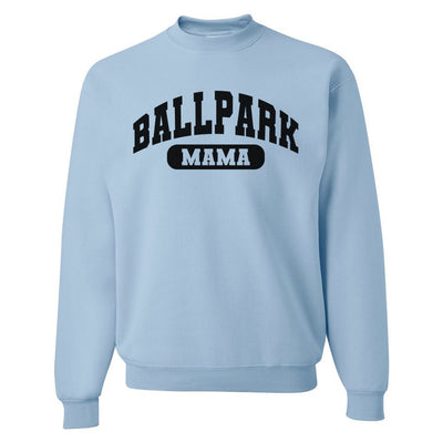'Ballpark Mama Varsity' Crewneck Sweatshirt
