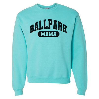 'Ballpark Mama Varsity' Crewneck Sweatshirt
