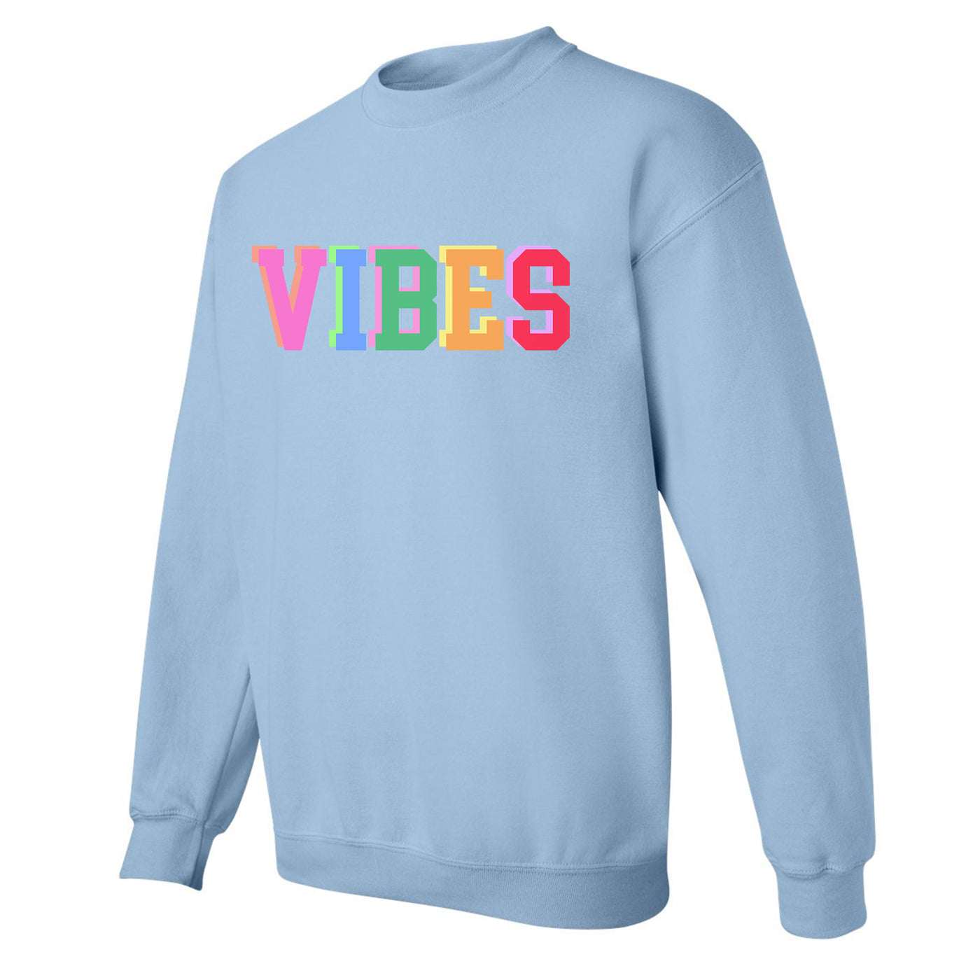 'Colorful Block Words' Crewneck Sweatshirt