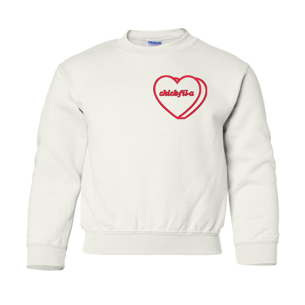 Kids Make It Yours™ 'Candy Heart' Embroidered Sweatshirt