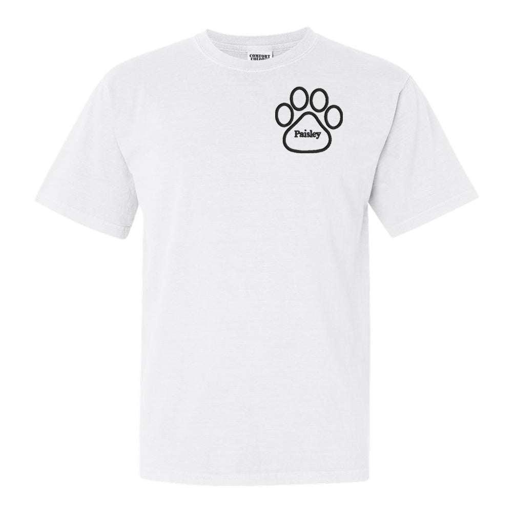Make It Yours™ Paw Print Comfort Colors T-Shirt